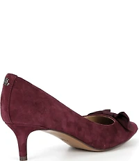 Lauren Ralph Lauren Adrienne Suede Bow Pumps