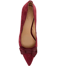Lauren Ralph Lauren Adrienne Suede Bow Pumps