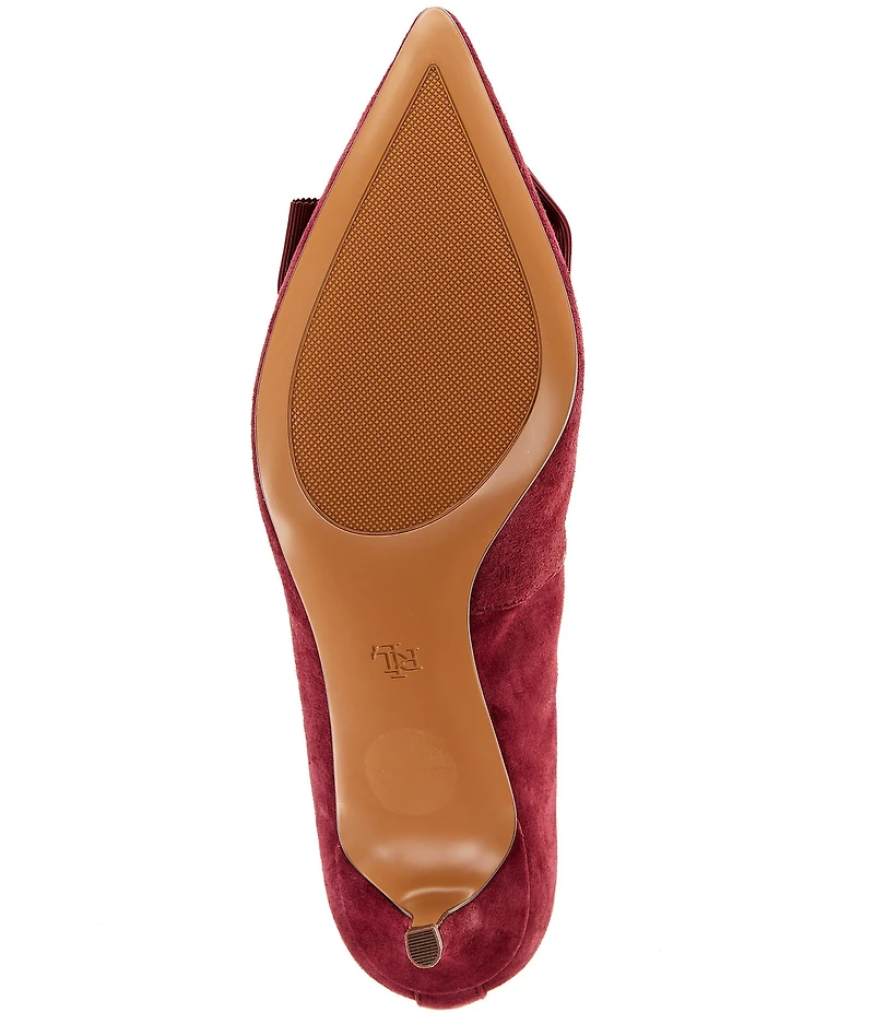 Lauren Ralph Lauren Adrienne Suede Bow Pumps