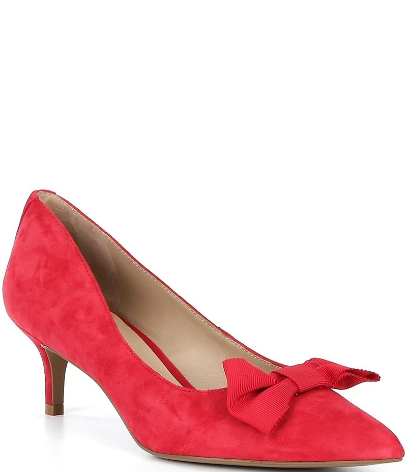 Lauren Ralph Lauren Adrienne Suede Bow Pumps