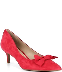 Lauren Ralph Lauren Adrienne Suede Bow Pumps