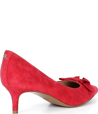 Lauren Ralph Lauren Adrienne Suede Bow Pumps