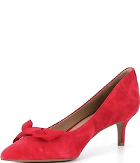 Lauren Ralph Lauren Adrienne Suede Bow Pumps