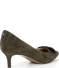 Lauren Ralph Lauren Adrienne Suede Bow Pumps