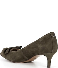 Lauren Ralph Lauren Adrienne Suede Bow Pumps