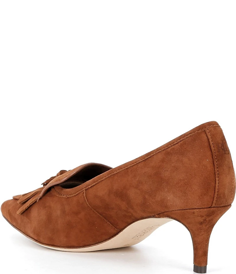 Lauren Ralph Lauren Adrienne Suede Kiltie Tassel Pumps