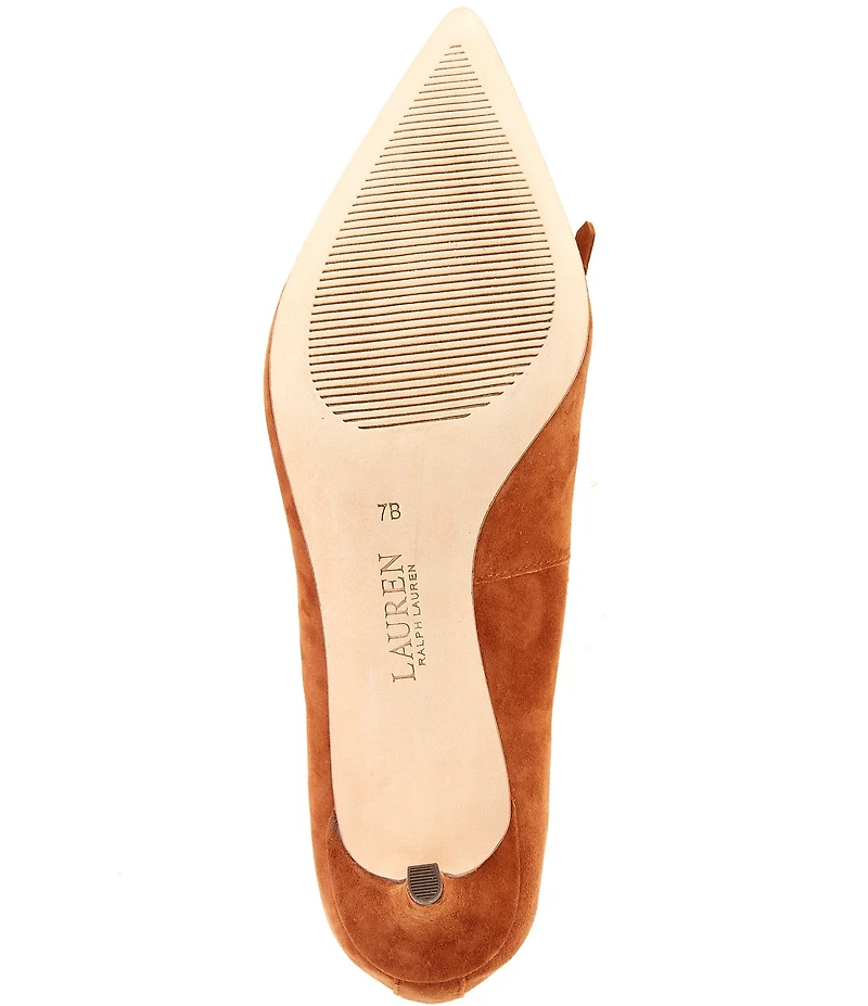 Lauren Ralph Lauren Adrienne Suede Kiltie Tassel Pumps