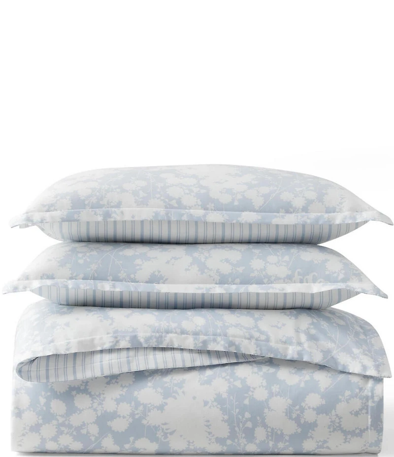 Lauren Ralph Lauren Alice Collection Floral Cotton Sateen Reversible Duvet Cover Mini Set