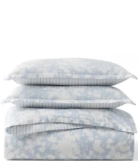 Lauren Ralph Lauren Alice Collection Floral Cotton Sateen Reversible Duvet Cover Mini Set