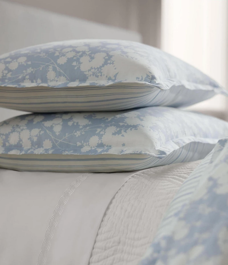 Lauren Ralph Lauren Alice Collection Floral Cotton Sateen Reversible Duvet Cover Mini Set