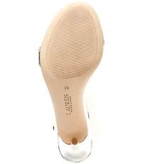 Lauren Ralph Lauren Allie Metallic Leather Dress Sandals