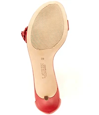 Lauren Ralph Lauren Allie Mid Leather Flowers Ankle Strap Sandals