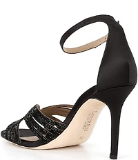 Lauren Ralph Lauren Allie Satin Rhinestone Ankle Strap Dress Sandals