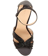 Lauren Ralph Lauren Allie Satin Rhinestone Ankle Strap Dress Sandals