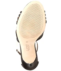 Lauren Ralph Lauren Allie Satin Rhinestone Ankle Strap Dress Sandals