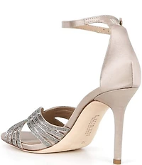Lauren Ralph Lauren Allie Satin Rhinestone Ankle Strap Dress Sandals