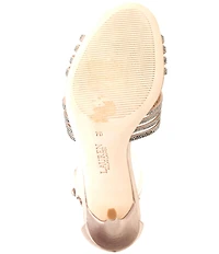 Lauren Ralph Lauren Allie Satin Rhinestone Ankle Strap Dress Sandals