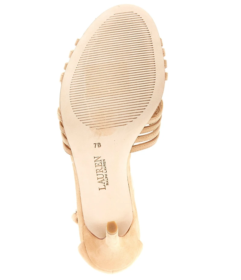 Lauren Ralph Lauren Allie Leather Suede Dress Sandals