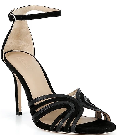 Lauren Ralph Lauren Allie Leather Suede Dress Sandals