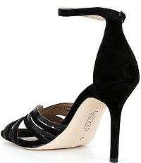 Lauren Ralph Lauren Allie Leather Suede Dress Sandals