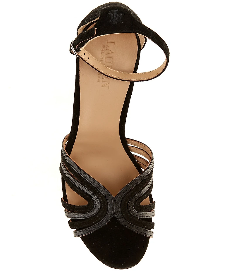 Lauren Ralph Lauren Allie Leather Suede Dress Sandals