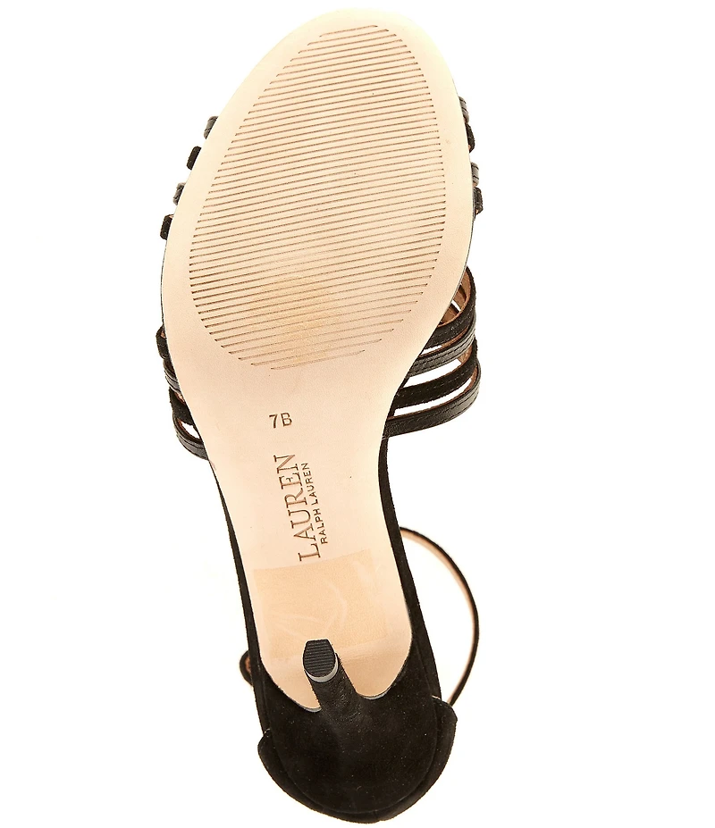 Lauren Ralph Lauren Allie Leather Suede Dress Sandals