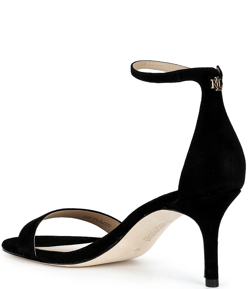 Lauren Ralph Lauren Allie Suede Ankle Wrap Sandals