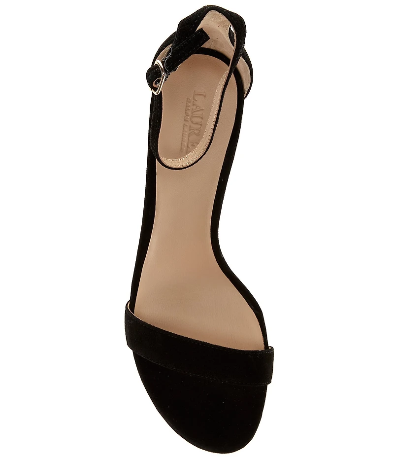 Lauren Ralph Lauren Allie Suede Ankle Wrap Sandals