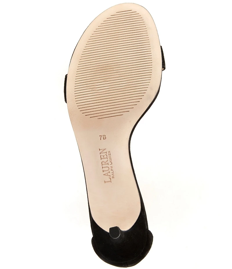 Lauren Ralph Lauren Allie Suede Ankle Wrap Sandals