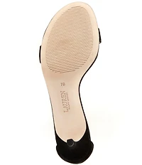 Lauren Ralph Lauren Allie Suede Ankle Wrap Sandals