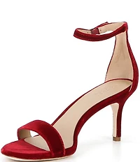 Lauren Ralph Lauren Allie Velvet Ankle Strap Dress Sandals