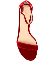 Lauren Ralph Lauren Allie Velvet Ankle Strap Dress Sandals