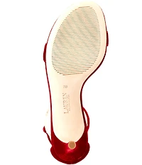 Lauren Ralph Lauren Allie Velvet Ankle Strap Dress Sandals