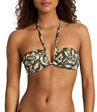 Lauren Ralph Lauren Artisan Warp Floral Shirred Underwire Swim Top
