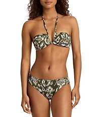 Lauren Ralph Lauren Artisan Warp Floral Shirred Underwire Swim Top