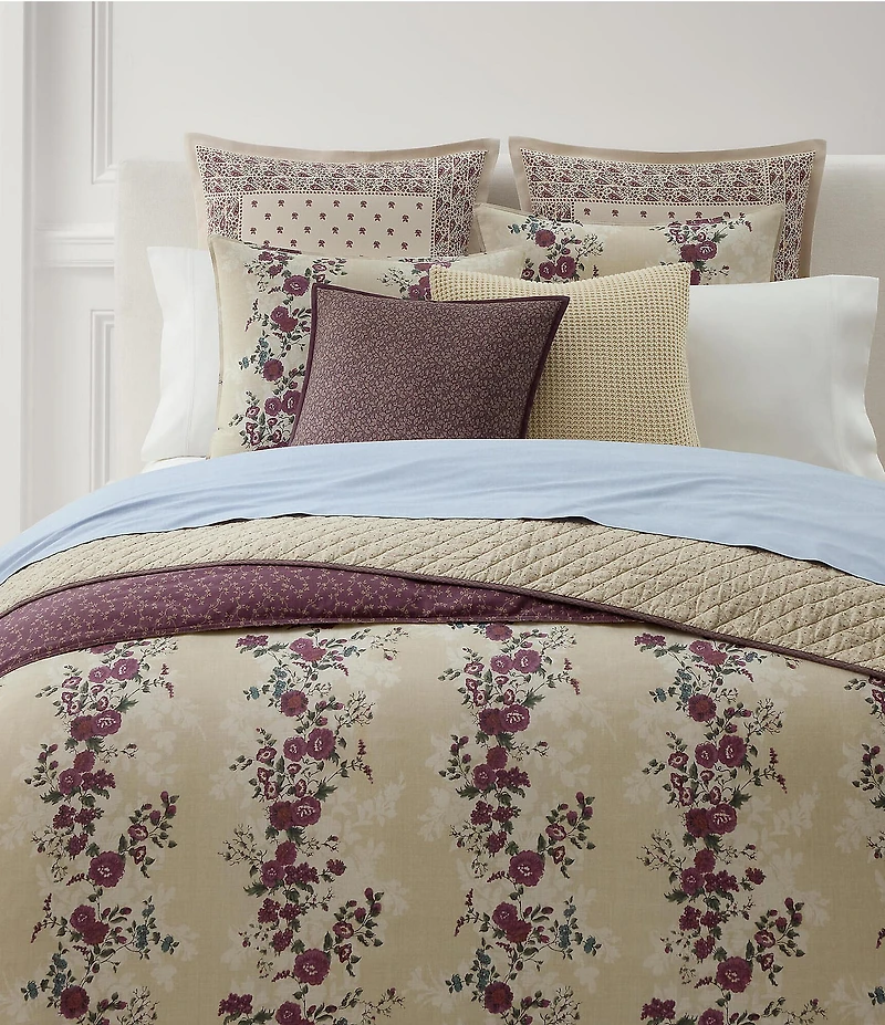 Lauren Ralph Lauren Audra Bouquet Florals Reversible Duvet Cover Mini Set