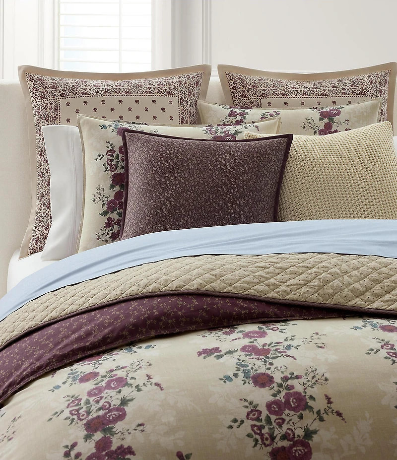 Lauren Ralph Lauren Audra Bouquet Florals Reversible Duvet Cover Mini Set