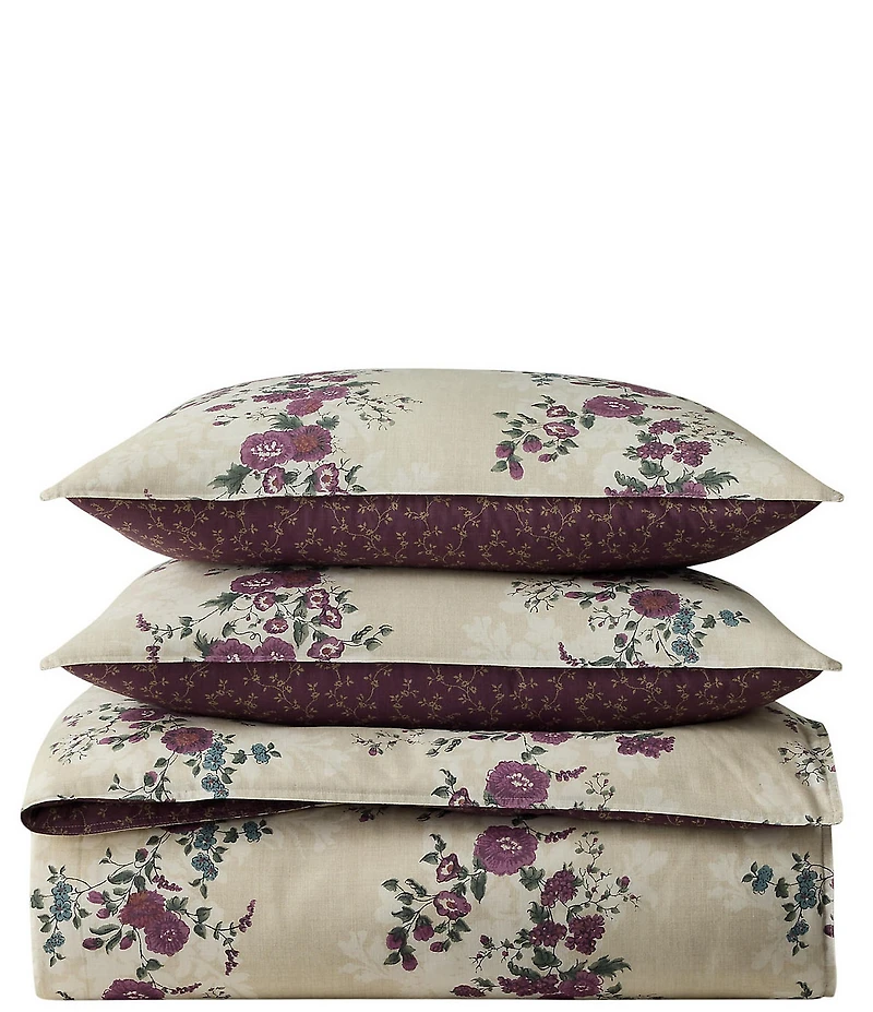 Lauren Ralph Lauren Audra Bouquet Florals Reversible Duvet Cover Mini Set