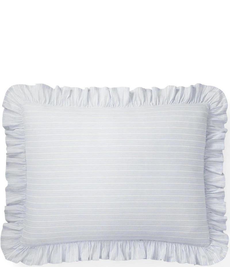Lauren Ralph Lauren Ava Striped Ruffled-Edged Decorative Throw Pillow