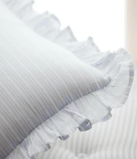 Lauren Ralph Lauren Ava Striped Ruffled-Edged Decorative Throw Pillow