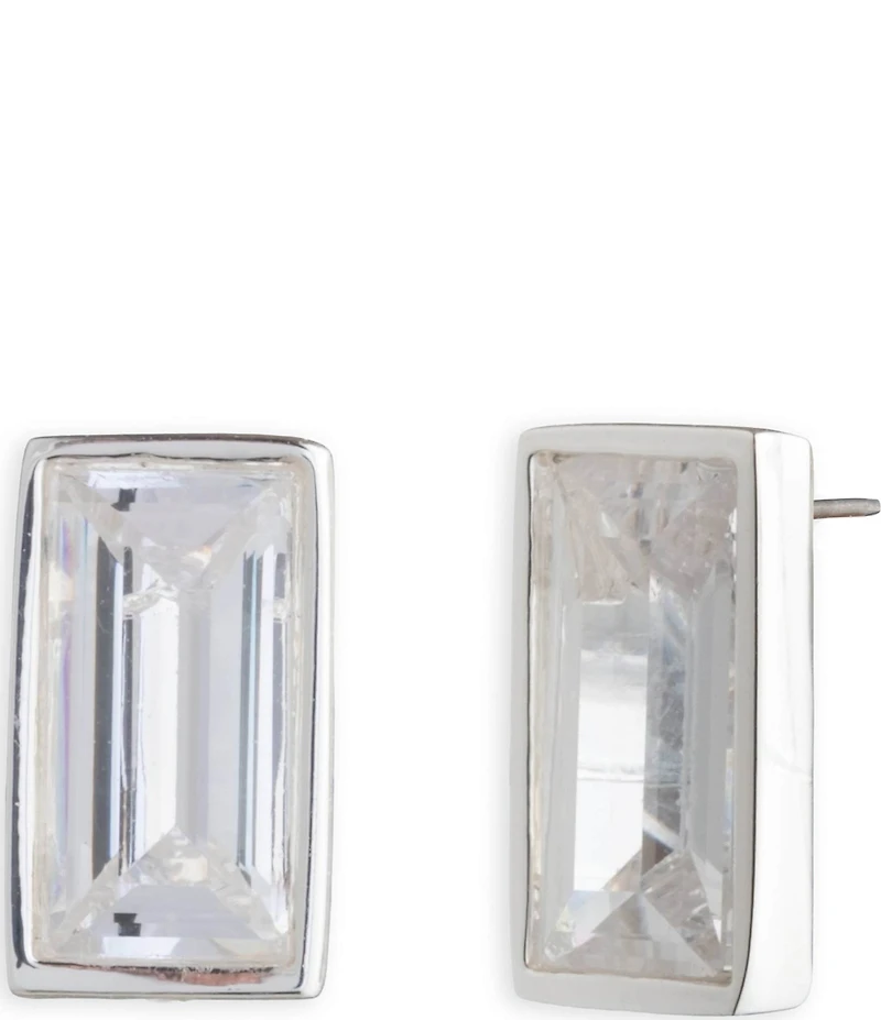 Lauren Ralph Lauren Baguette Rhinestone Stud Earrings