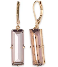 Lauren Ralph Lauren Baguette Gold Tone Drop Earrings
