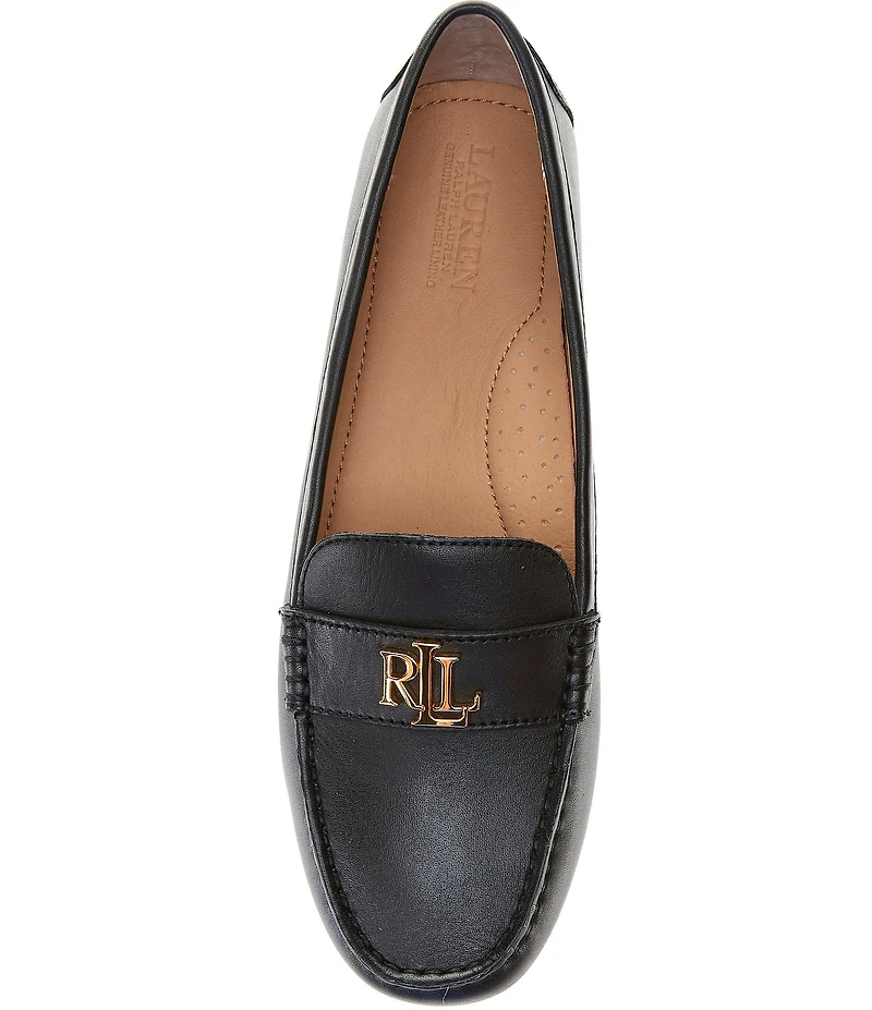 Lauren Ralph Lauren Barnsbury Nappa Leather Logo Hardware Drivers