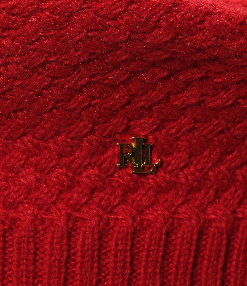 Lauren Ralph Lauren Basket Knit Beret Hat