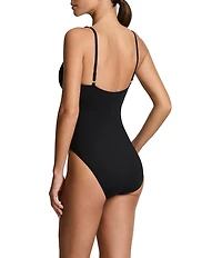 Lauren Ralph Lauren Beach Club Solid Tall Triangle One Piece Swimsuit
