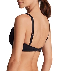 Lauren Ralph Lauren Beach Club Solids Ruffle Underwire Swim Bra Top