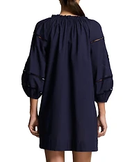 Lauren Ralph Lauren Beach Wear Organic Cotton Dress Swim Cover-Up