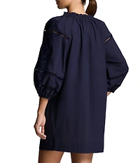 Lauren Ralph Lauren Beach Wear Organic Cotton Dress Swim Cover-Up