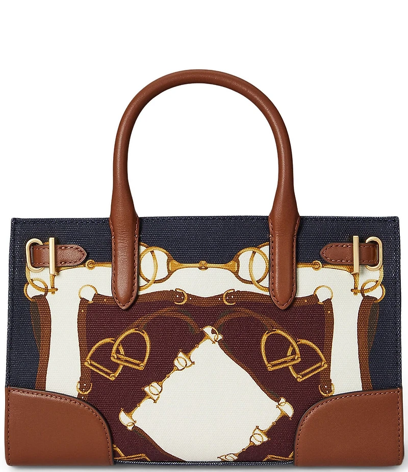 Lauren Ralph Lauren Devyn Small Belt Print Tote Bag