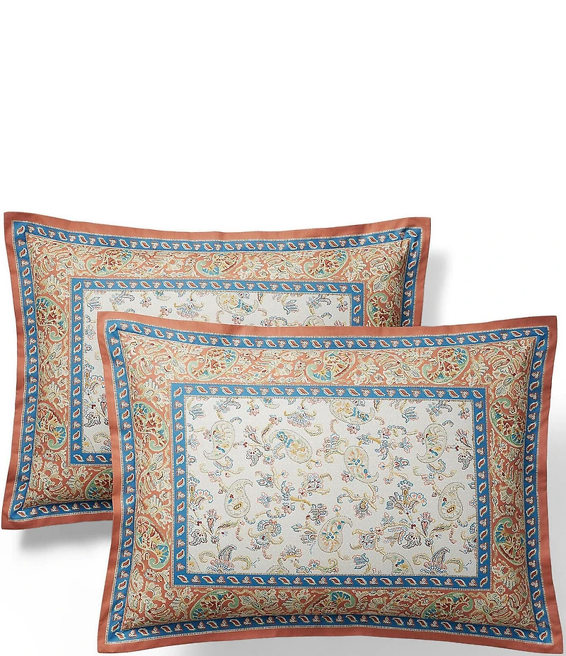 Lauren Ralph Lauren Bering Collection Paisley Cotton Percale Duvet Cover Mini Set